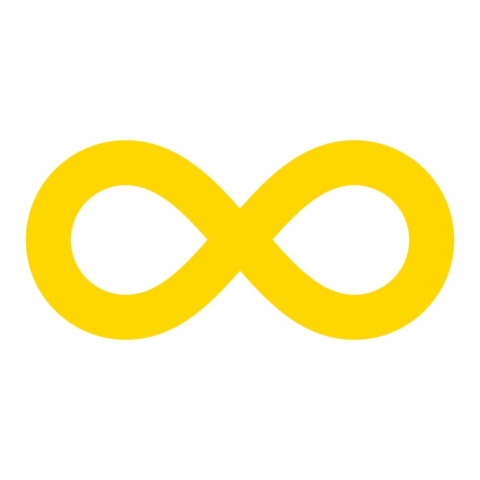 gold infinity symbol