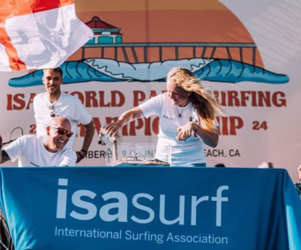 Alumna surfs to success at the 2024 ISA World Para Surfing Championship