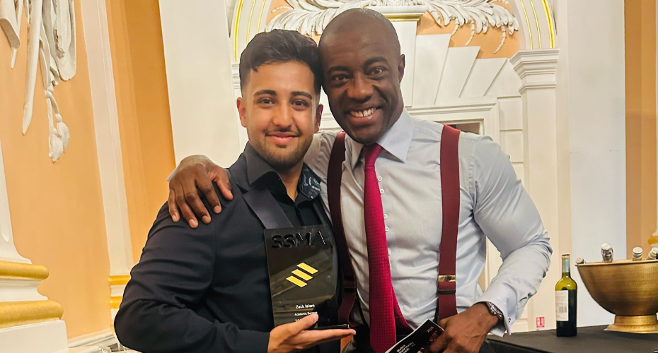 From nominee to winner to host: Exeter alumnus takes centre stage at national social mobility awards
