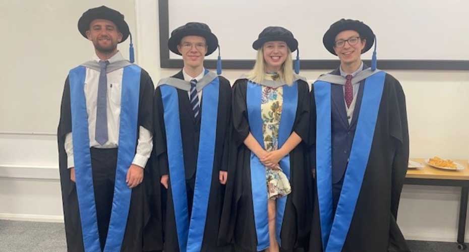 Congratulations to our graduating PhD Postgraduate Researchers