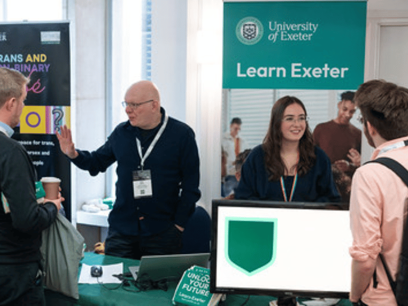Learn Exeter stand at the DUUK Showcases