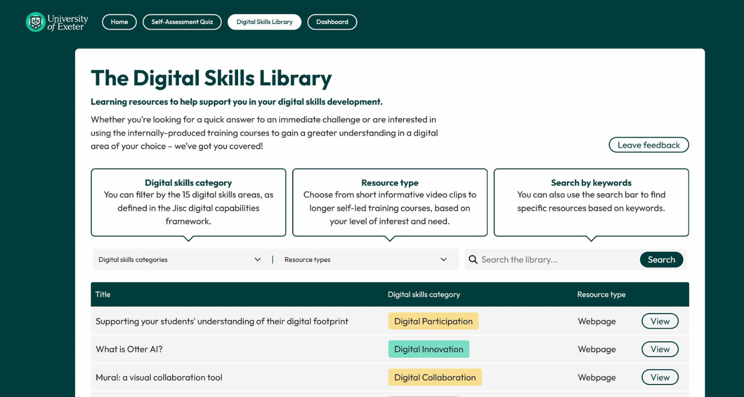 Celebrating Digital Learning: Digital Skills Courses for University of Exeter Colleagues 