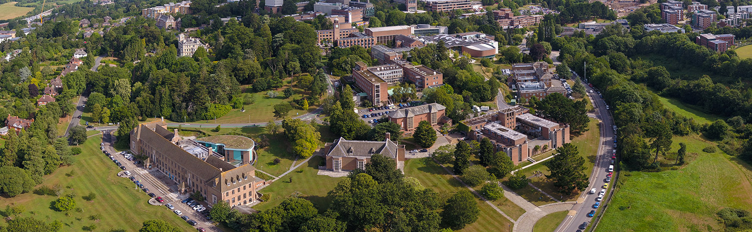 A panorama of Streatham campus
