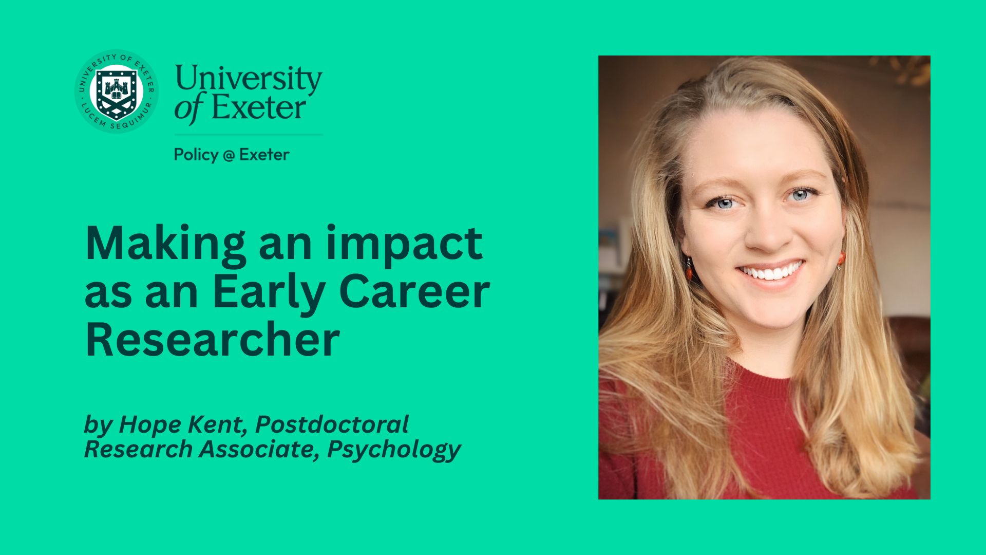 Making an impact as an Early Career Researcher