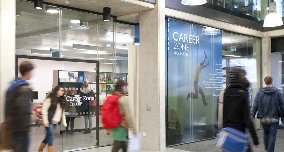 Career zone on the University of Exeter's Penryn Campus