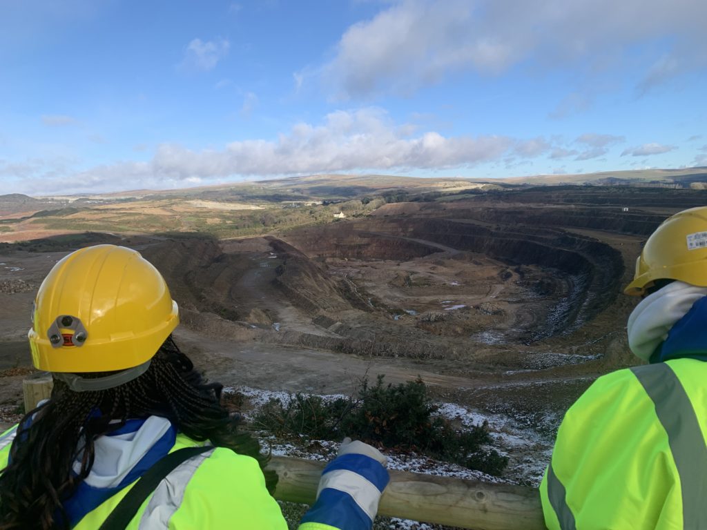 View over Tungsten West Mine
