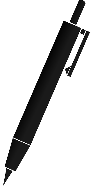 Silhouette image of a pen in place of a photo of the contributor