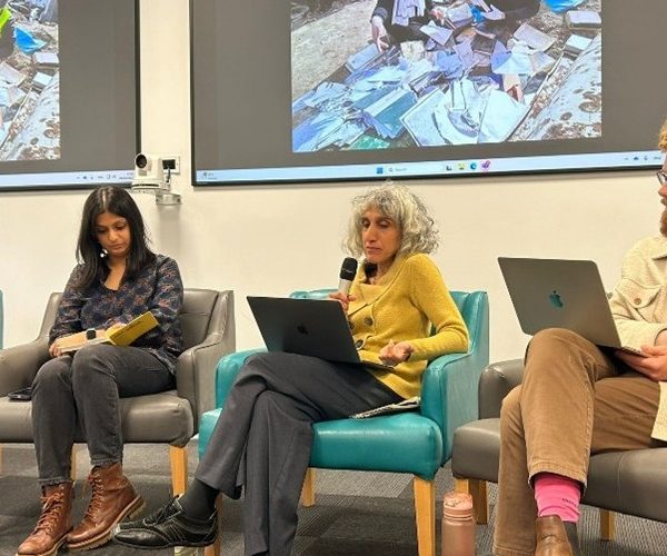 Dr. Nadia Naser-Najjab participates in roundtable discussion following keynote lecture by Esmat Elhalaby