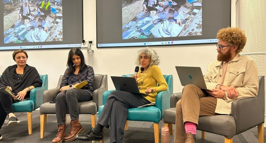 Dr. Nadia Naser-Najjab participates in roundtable discussion following keynote lecture by Esmat Elhalaby