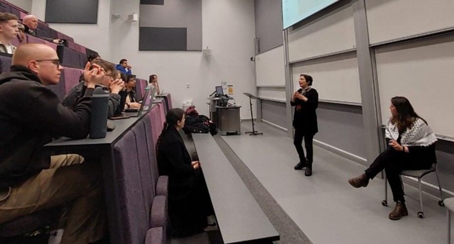 Dr. Nadia Naser-Najjab delivers lecture  at Manchester University-Global Development Institute