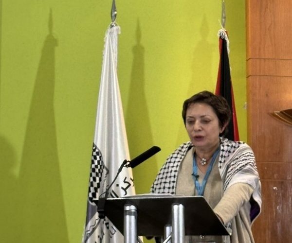 Dr Nadia Nasser-Najjab presents at Palestine Return Centre Conference
