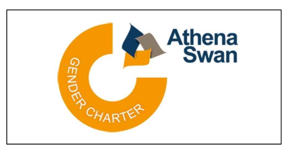 the logo for Athena Swan, Gender Charter