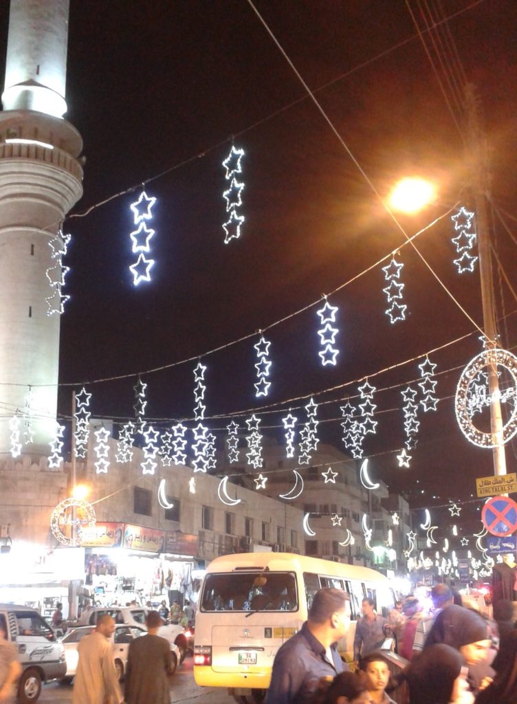 Amman at night in Ramadan