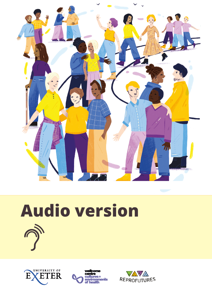 Cover image, reading: audio version.