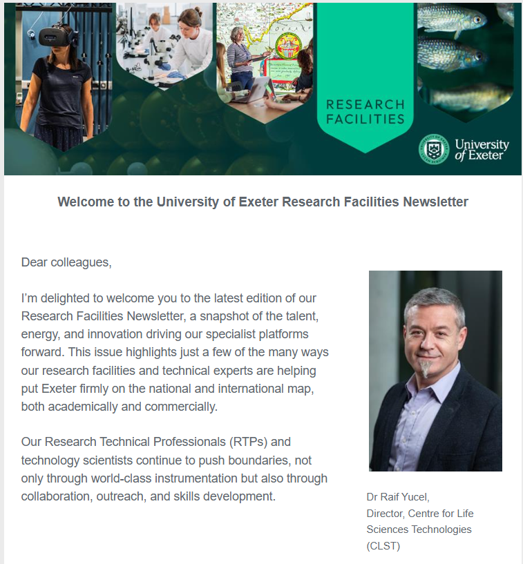 Research Facilities Newsletter – June 2025