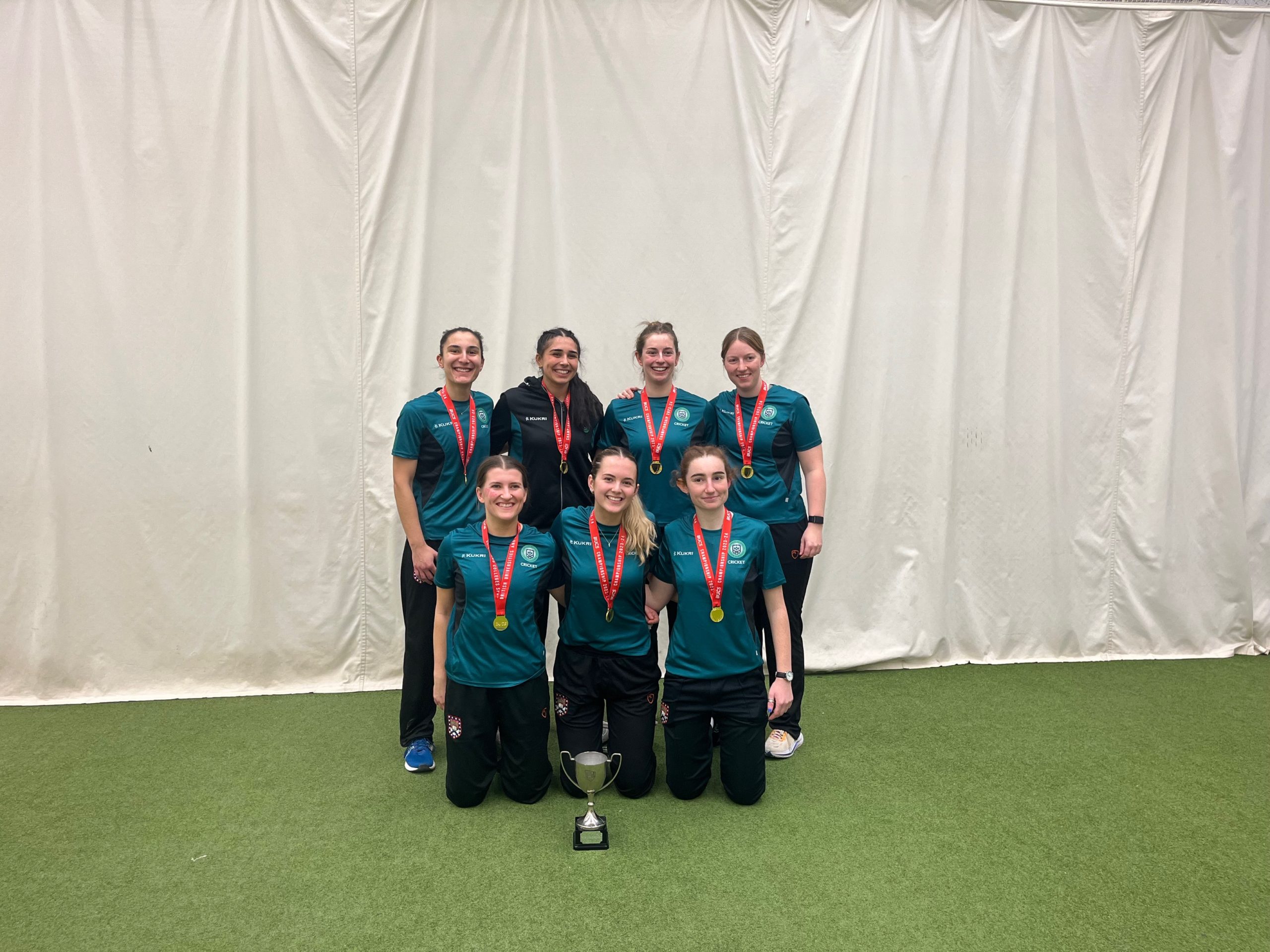 University of Exeter Women’s Cricket Team Secures Gold at BUCS Indoor Finals, Setting the Stage for the Outdoor Season!