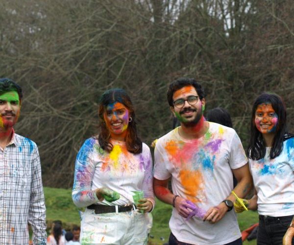 Holi Festival celebrations at the University of Exeter (Penryn Campus)