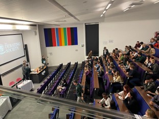 Students in a lecture theatre