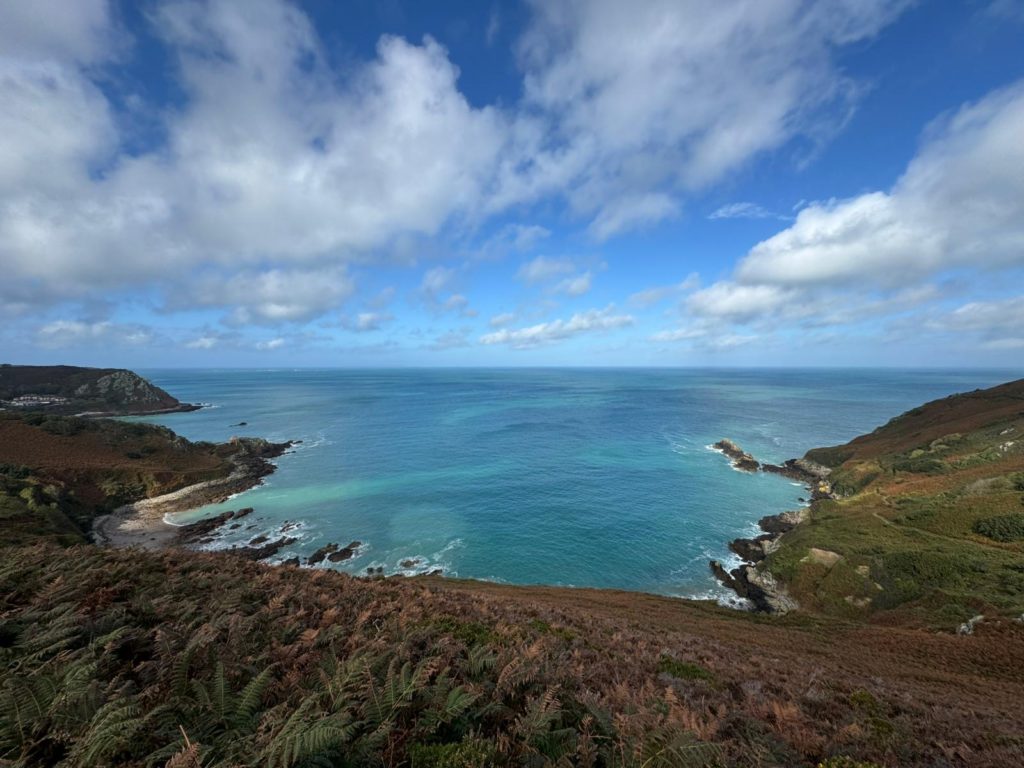 View from the North coast of Jersey (CI)