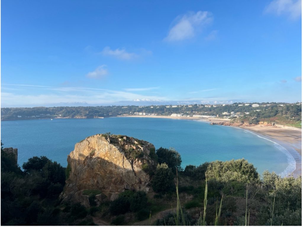 The view over Ouaisne Bay (Jersey)