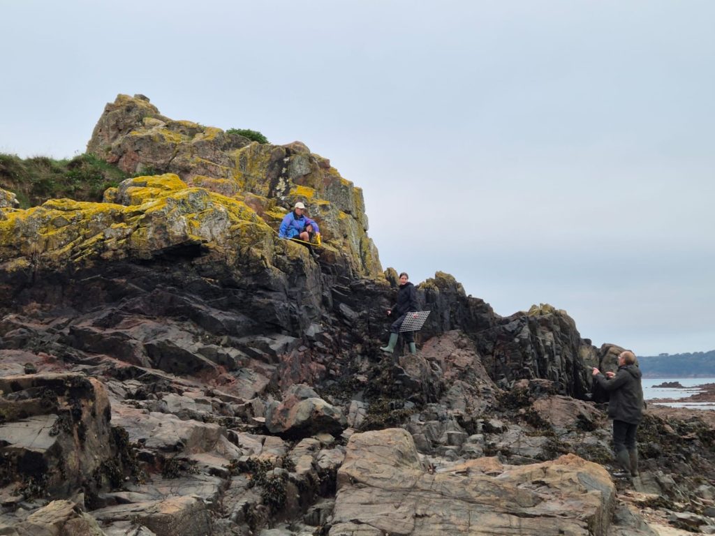 Quadrats in the rocky shores of Elizabeth Castle