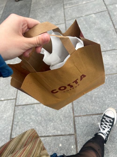 Paper bag from Costa