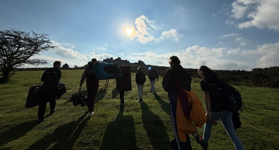 Students on Dartmoor