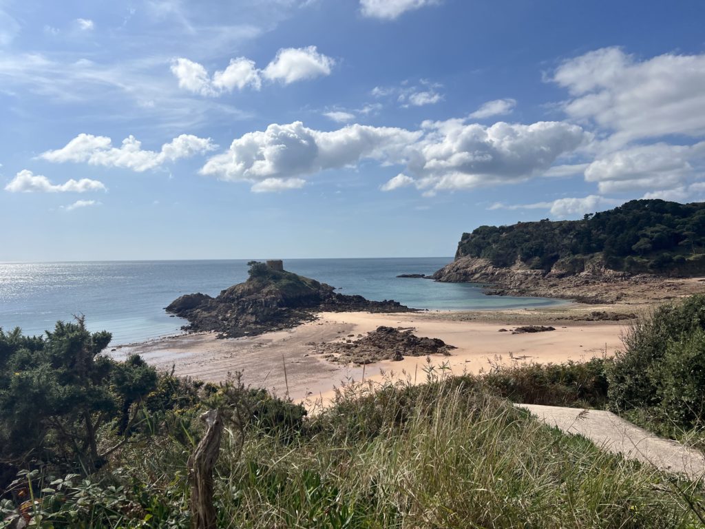 Portelet Bay in September 