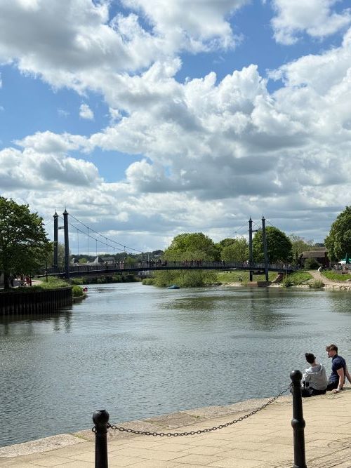 Exeter quay bridge in the sunshine