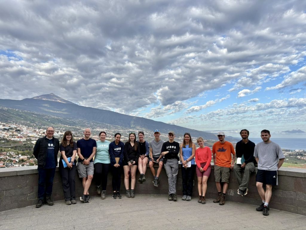 JICAS 2024/5 cohort on field trip : Island Conservation in Action, Tenerife May 2025 with Prof. Robert Whittaker and Prof. Jamie Stevens. 