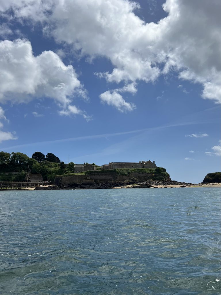 Drake's Island, Plymouth. Picture taken from boat