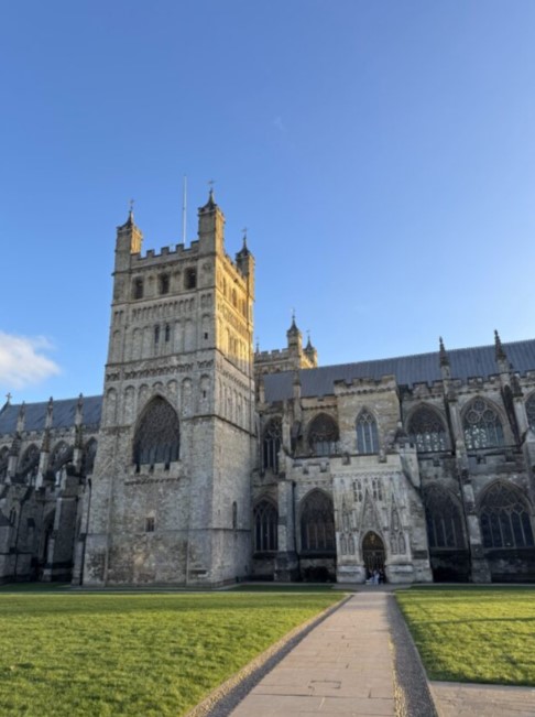 Exeter Cathedral in the sunshine