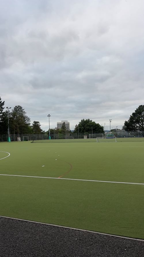Empty sports pitch