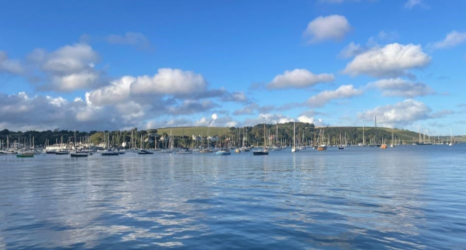 Falmouth harbour filled with boats