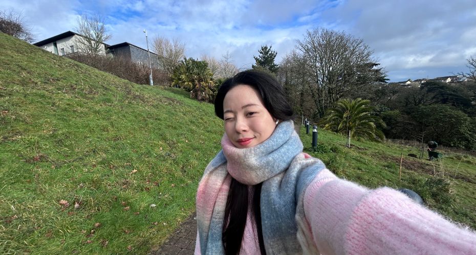 The way to Penryn Campus