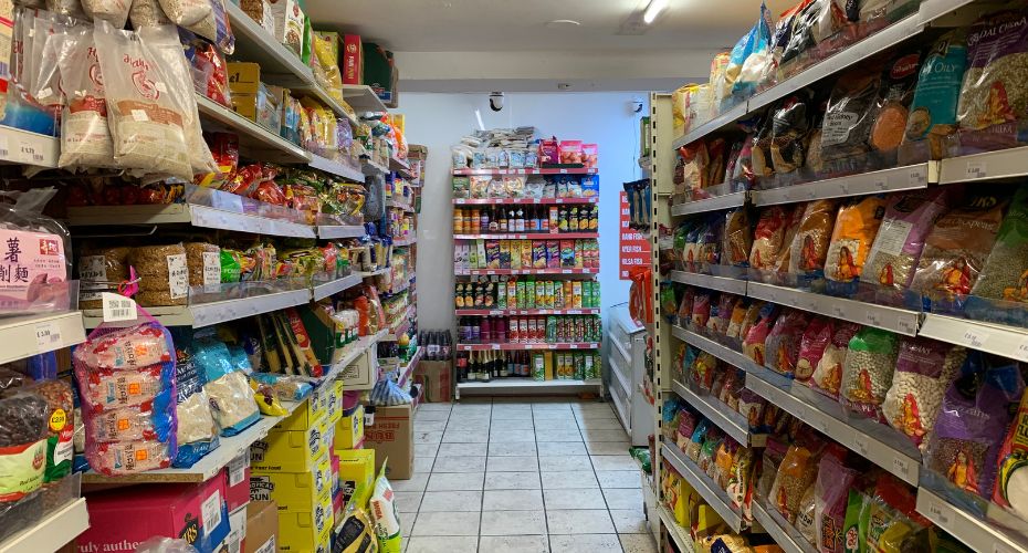 Shopping for international groceries in Truro