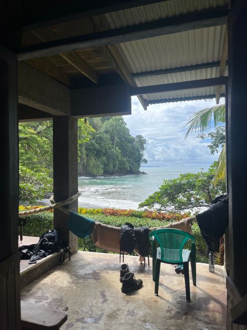 The view of the ocean from where we were staying at the Osa peninsula.
