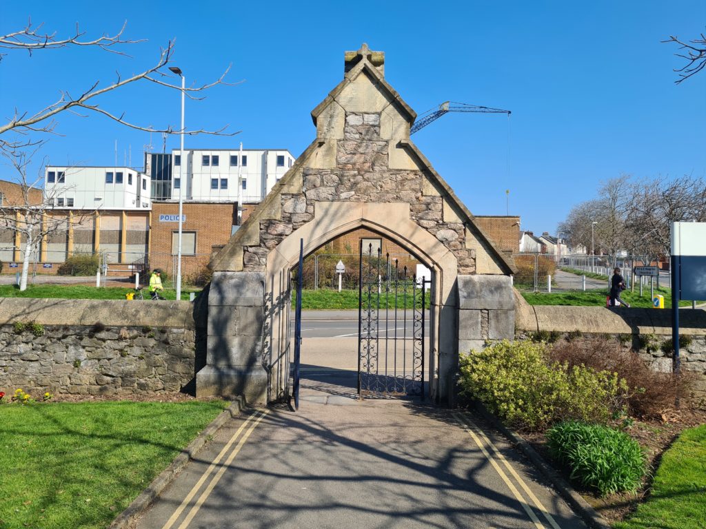 Arched gateway entrance at St Luke's campus