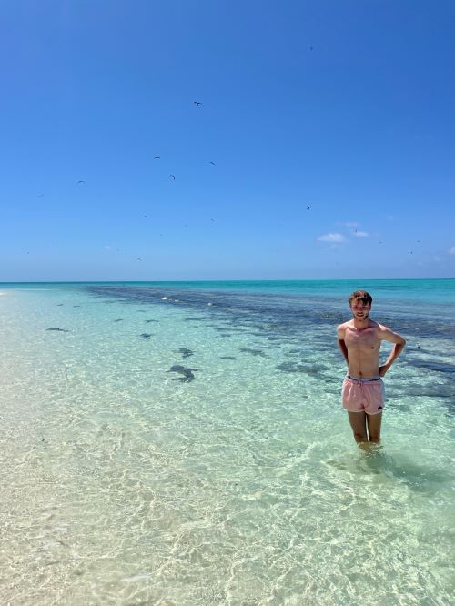 Ethan on a beach in Australia