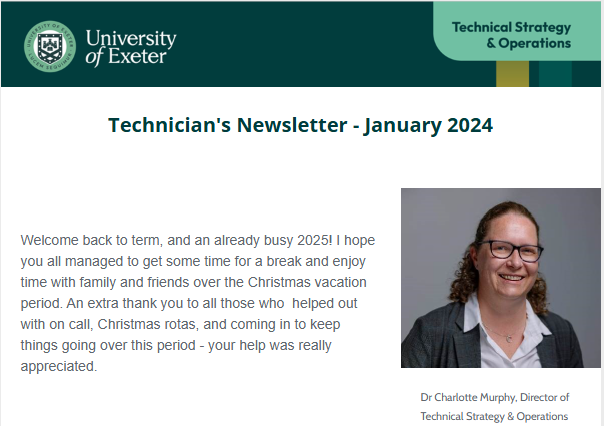 Technician Newsletter – January 2025