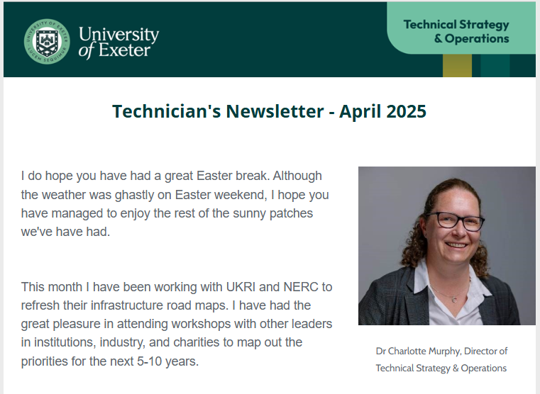 Technician’s Newsletter – April 2025