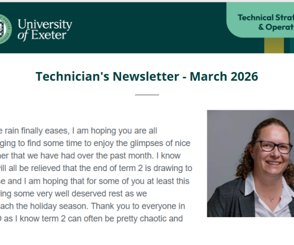 Technician’s Newsletter – March 2026