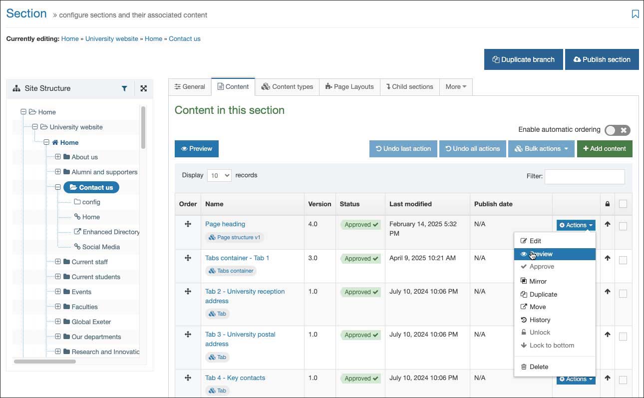 How to preview a page before it goes live - Web Team Blog