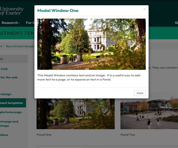 Modal Windows – making your page pop! 